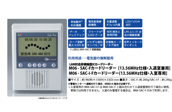 M06-SAC-Fカードリーダー 13.56MHZ対応